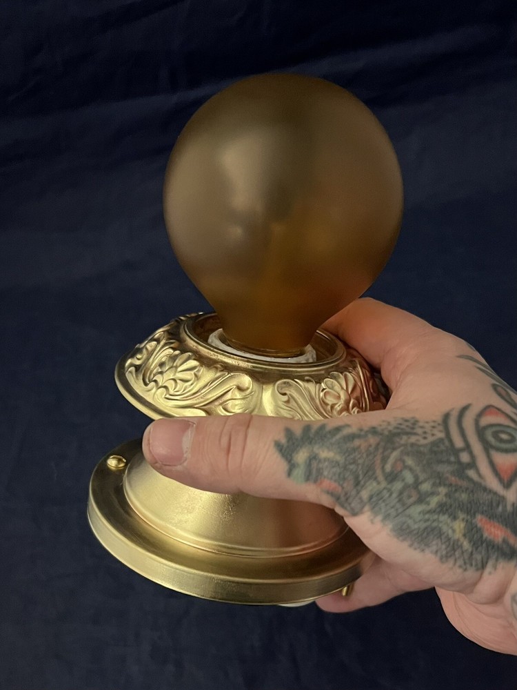 Wired Single Brass Flush Fixture Rewired 31L