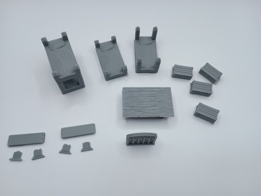 3D Printed Bunkhouse Prop Set (28mm-32mm Scale)