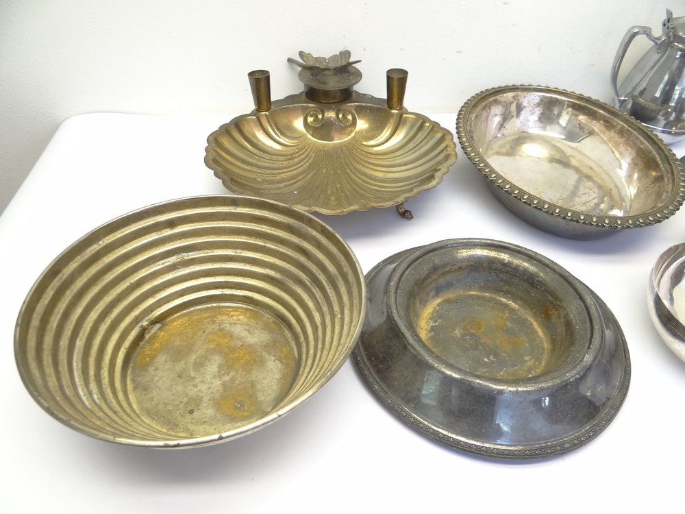 Mixed Antique Lot Silverplate James Dixon & Sons Sheffield Nickelplated