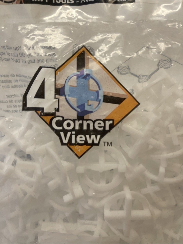 1 PACK TAVY Two Sided Tile Spacers 100 TOTAL 1/8" 3mm
