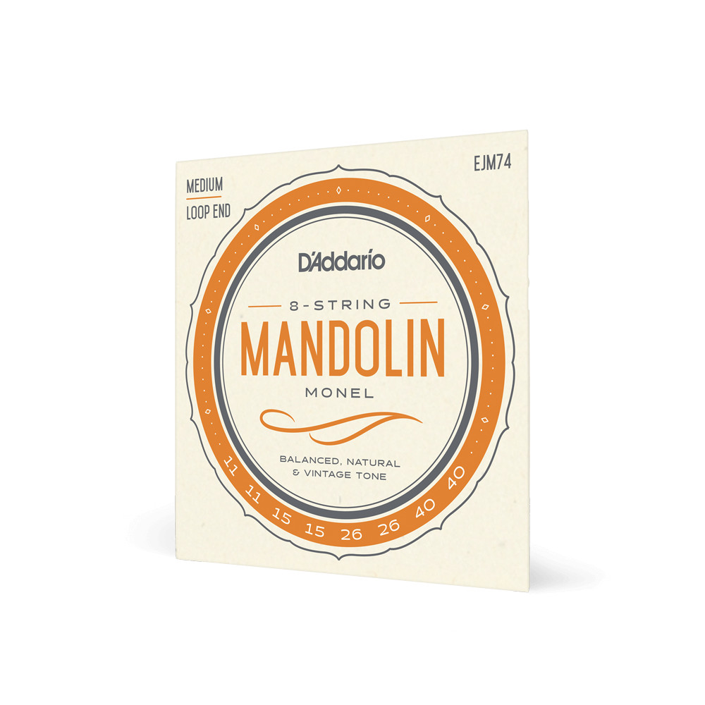 EJM74 D'addario Monel Mandolin String Set - Medium 11-40