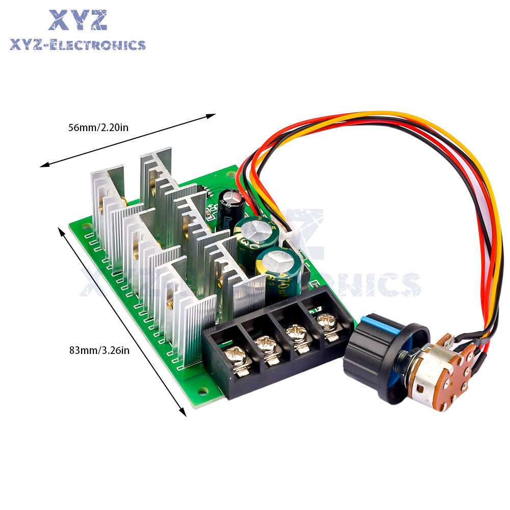 PWM DC 9-55V DC Motor Speed Controller Driver 40A Motor Speed Governor 2000W