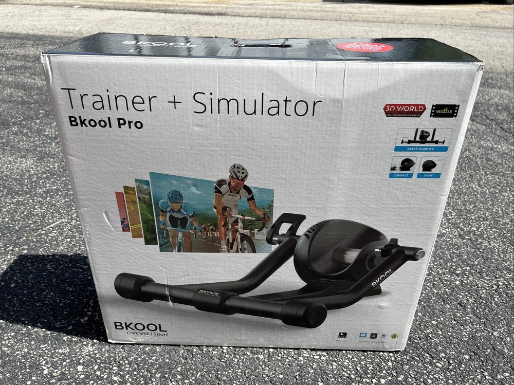 BKOOL PRO Trainer + Simulator Compatible PC, Mac, iPad, Zwift, TrainerRoad