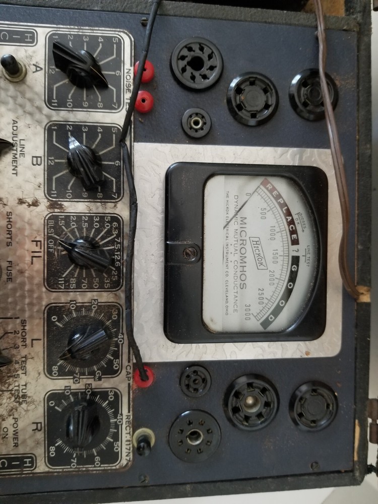 Hickok Model 510X Dynamic Mutual Conductance Multi Tube Tester Untested