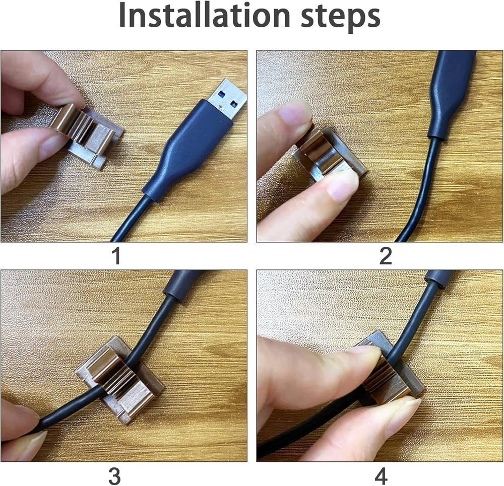 High-Quality Self-Adhesive Cable Clips - 30 Pcs for Efficient Wire Organization