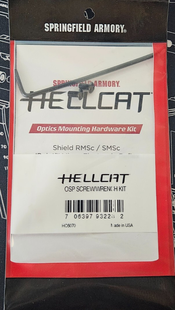 Springfield Armory Hellcat Optic Mounting Hardware Screws Shield RMSc sms JPoint