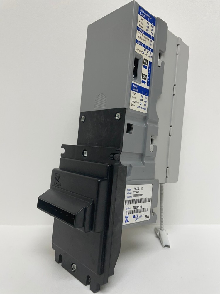 Mars VN 2521 U2 117V BILL ACCEPTOR BILL VALIDATOR $1 ONLY *COMPLETELY REBUILT*