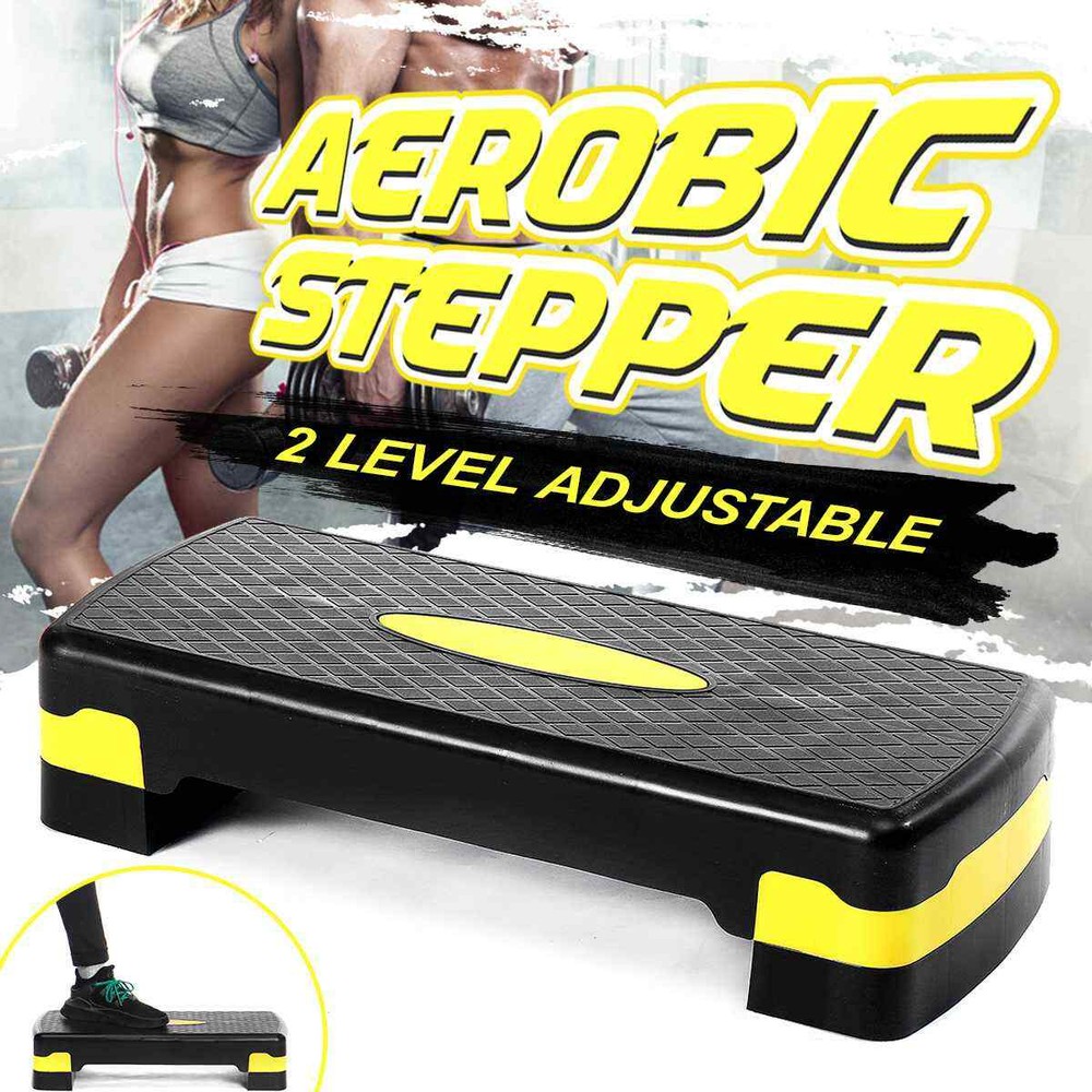 26" Aerobic Exercise Cardio Stepper with Riser