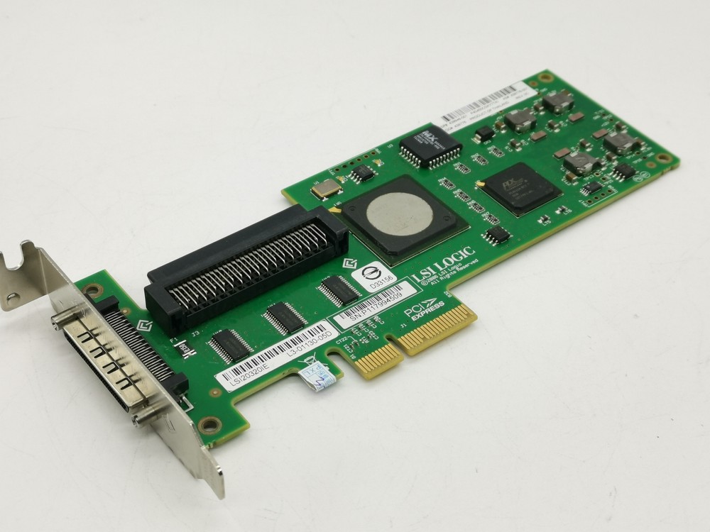Low profile bracket LSI Logic SCSI LVD/SE controller PCI Express x4 LSI20320IE-