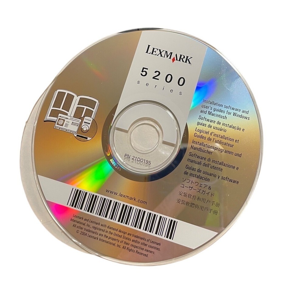 CD Electronics Lexmark 5200 Series Printer Installation Software & User Guides