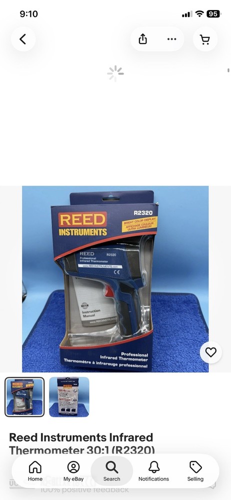 Reed Instruments Infrared Thermometer 30:1 (R2320)
