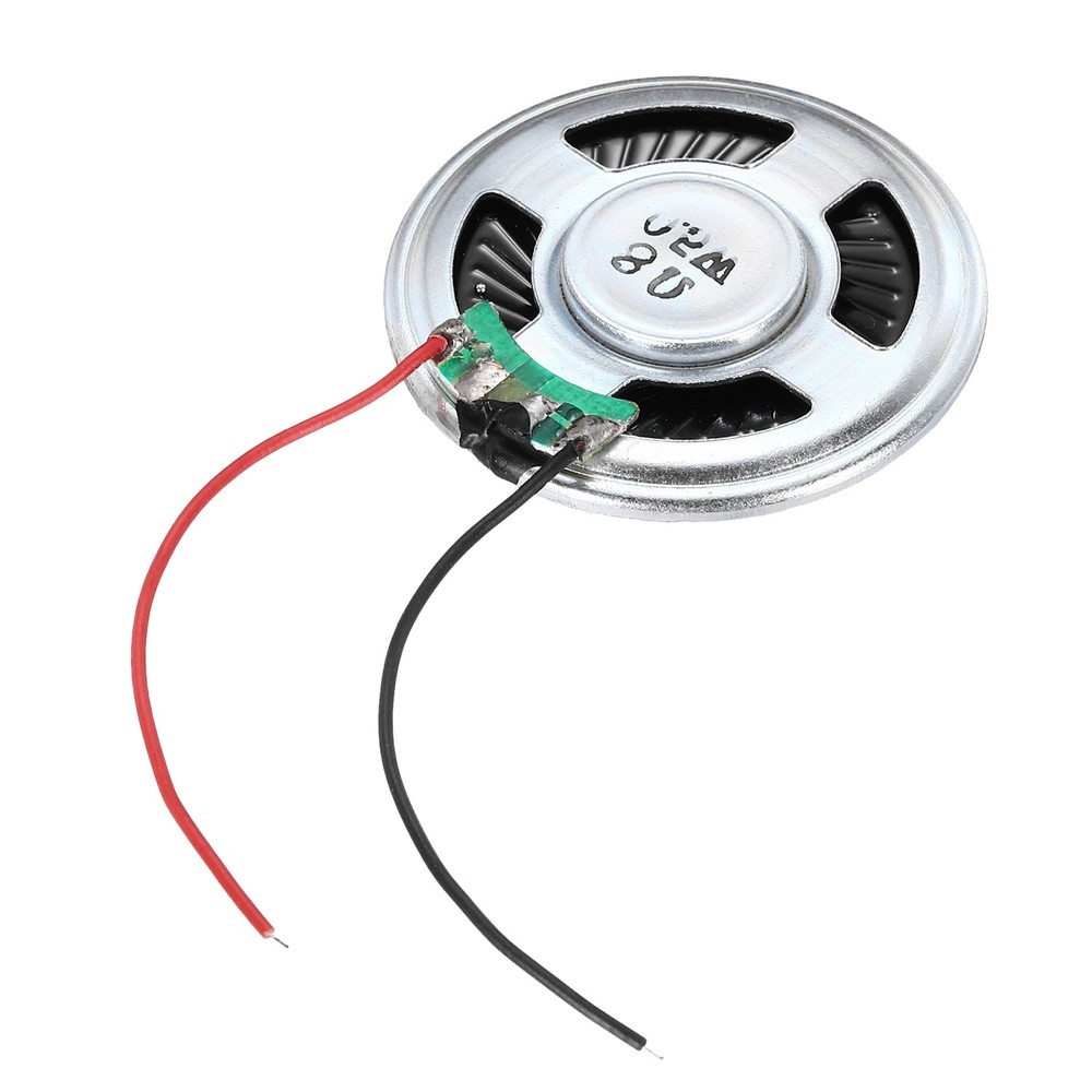 4 Pack 0.5W 8 Ohm Small Speakers Metal Shell Round Internal Micro Magnet Speaker