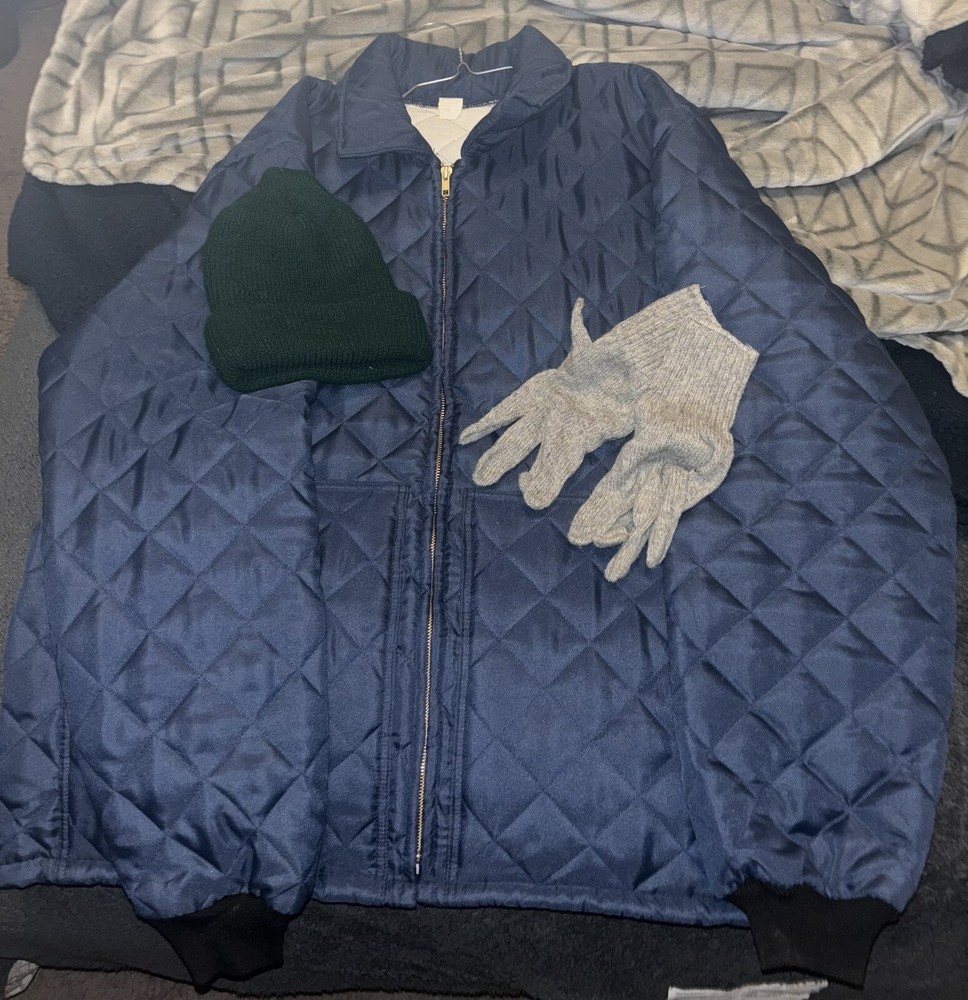 Prison Issued Coat, Hat, & Gloves