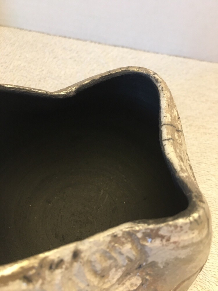 Raku Art Pottery Signed Dish/Bowl/Vase