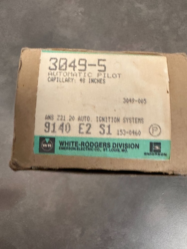 WHITE-RODGERS 3049-5 AUTOMATIC PILOT, L37-167
