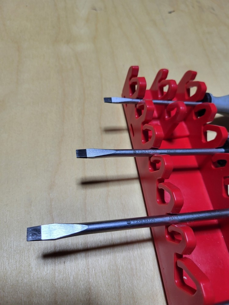 Witte Premium 5 Piece Maxxpro Flat & Phillips Screwdriver Set + bonus rack