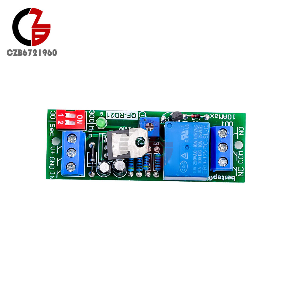 DC5V/12V/24V Adjustable Time Delay Timing Timer Relay Switch Turn ON/OFF Module