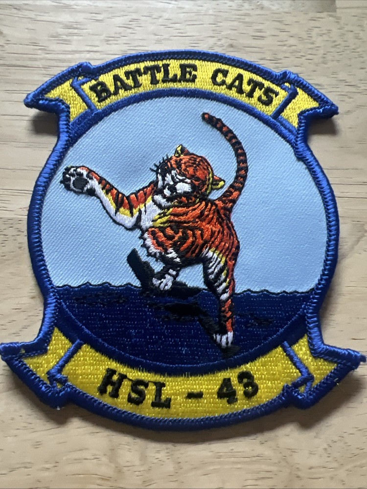 NAVY HSL-43 BATTLE CATS EMBROIDERED PATCH