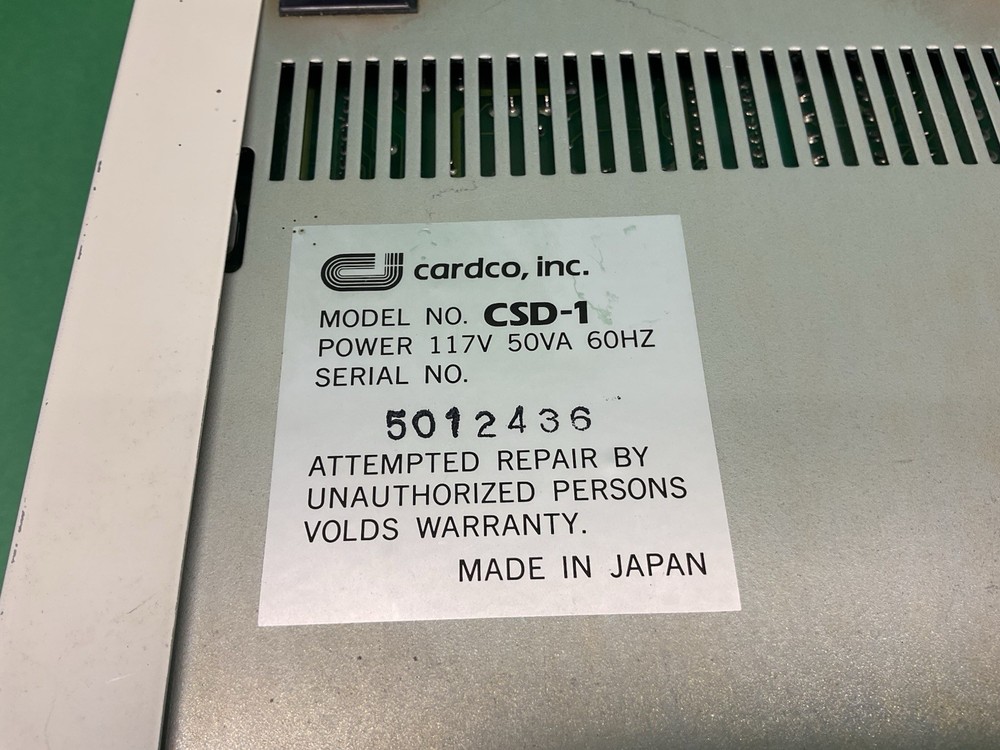 CARDCO MINI FLOPPY DISK DRIVE MODEL CSD-1