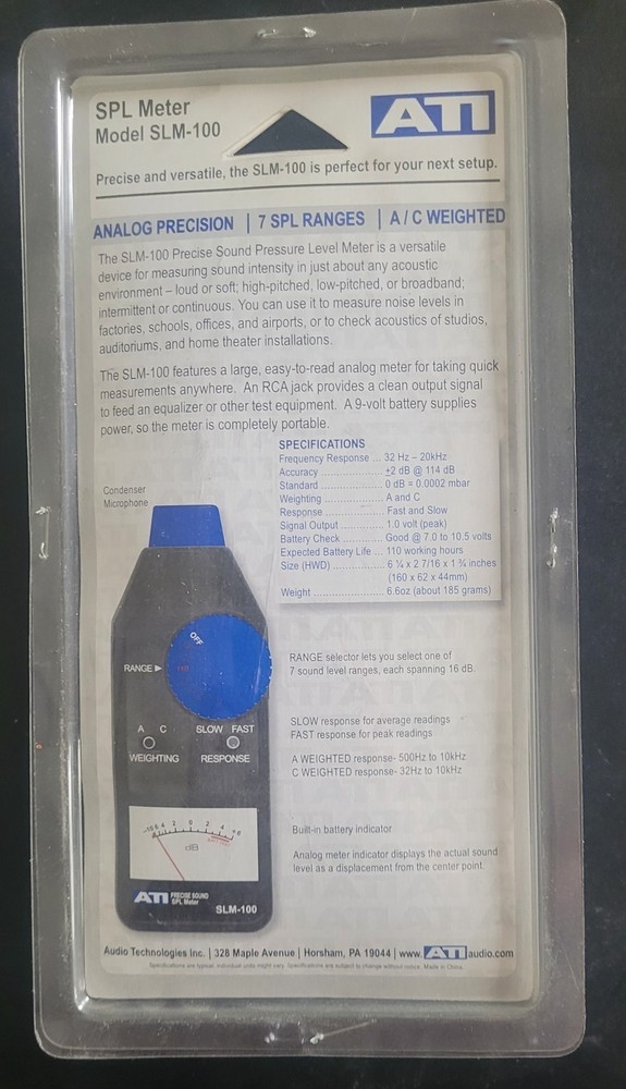 ATI SLM-100 Sound Level Meter