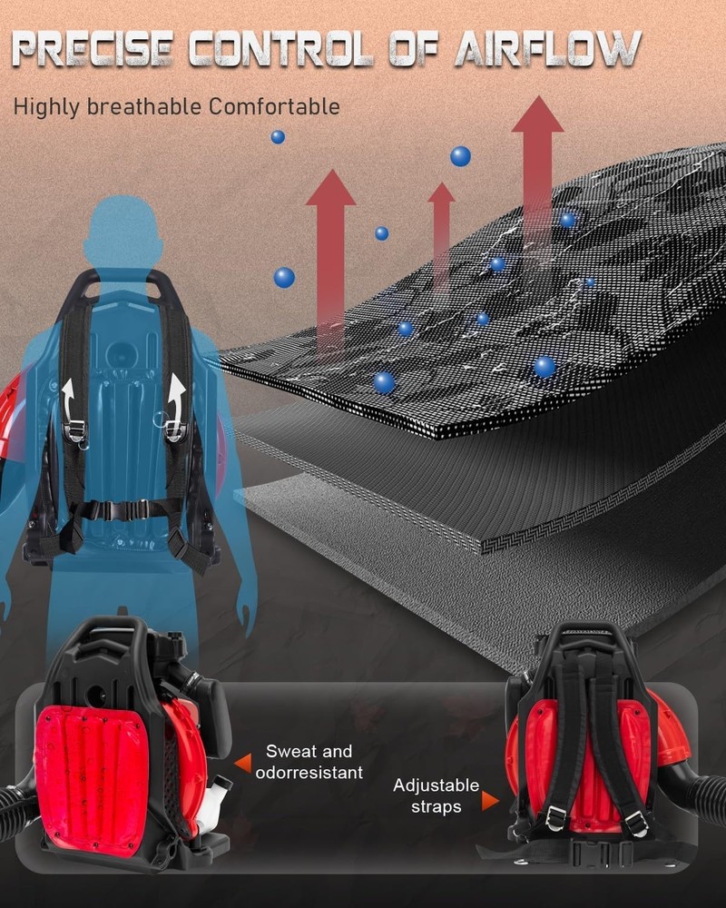 Professional Gas Backpack Blower - 665 CFM Output