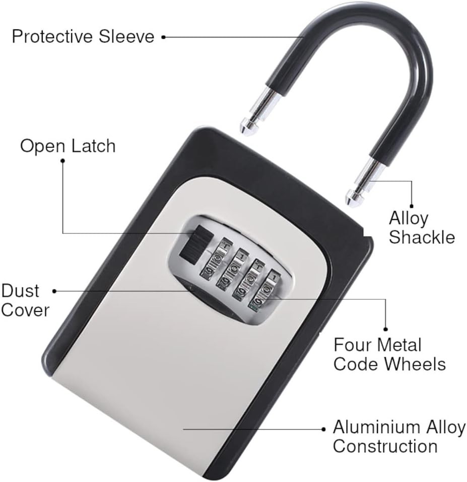 4 Digit Combination Security Key Lock Box
