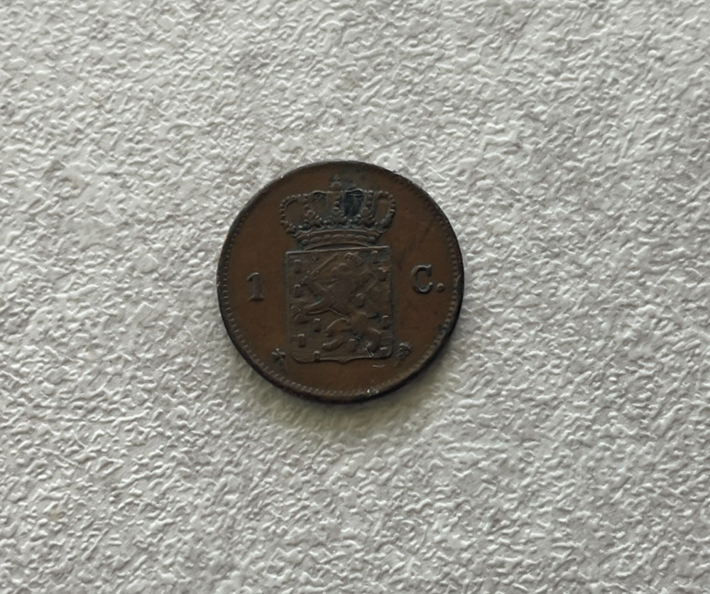 1876 Netherlands 1 One Cent L2