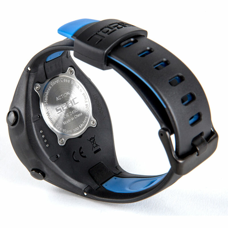 Seac Sub Action HR Black and Blue Computer Diver Diving Watch