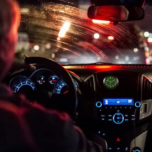 Mini Car Dashboard Clock Luminous Electronic Quartz Clock with Clip for Air