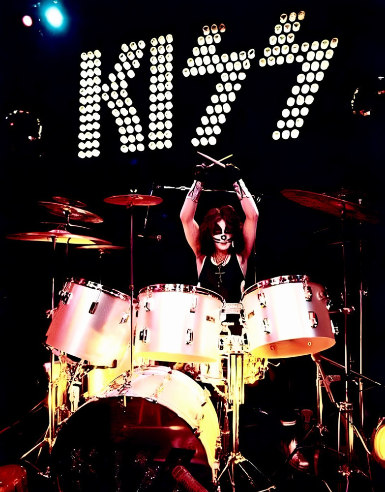 8.5x11 Kiss Peter Criss Poster Explosive Drum Solo