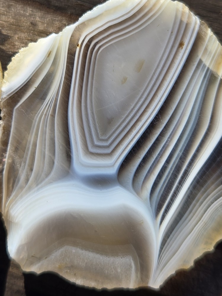 Botswana Agate Cut In Half - Rough, Natural, Not Polished