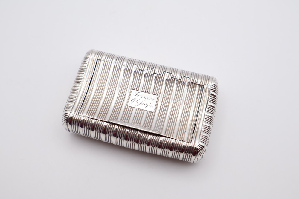Quality Antique Solid Silver Large Snuff Box Hallmarked Birmingham C.1800