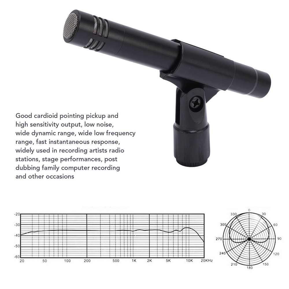 Small Diaphragm Condenser Microphone With Good Connectivity For Studio Record