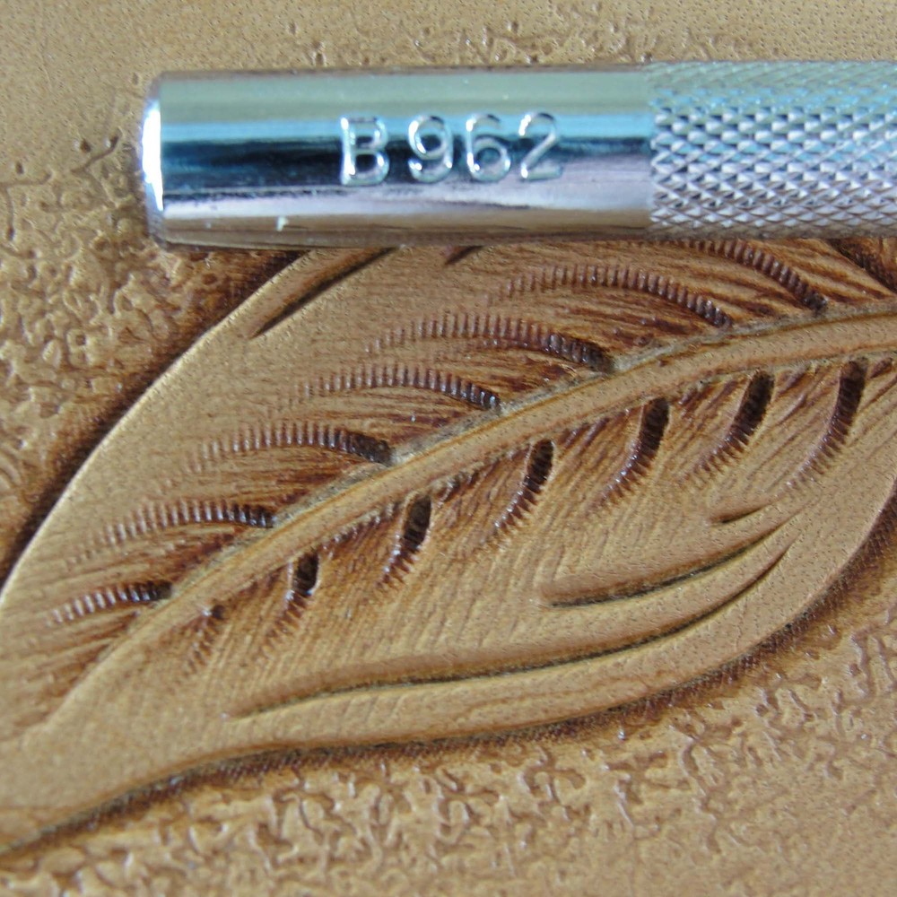 Craft Japan - Large Leaf Liner Stamp, Lined Triangle (Leather Stamping Tool)