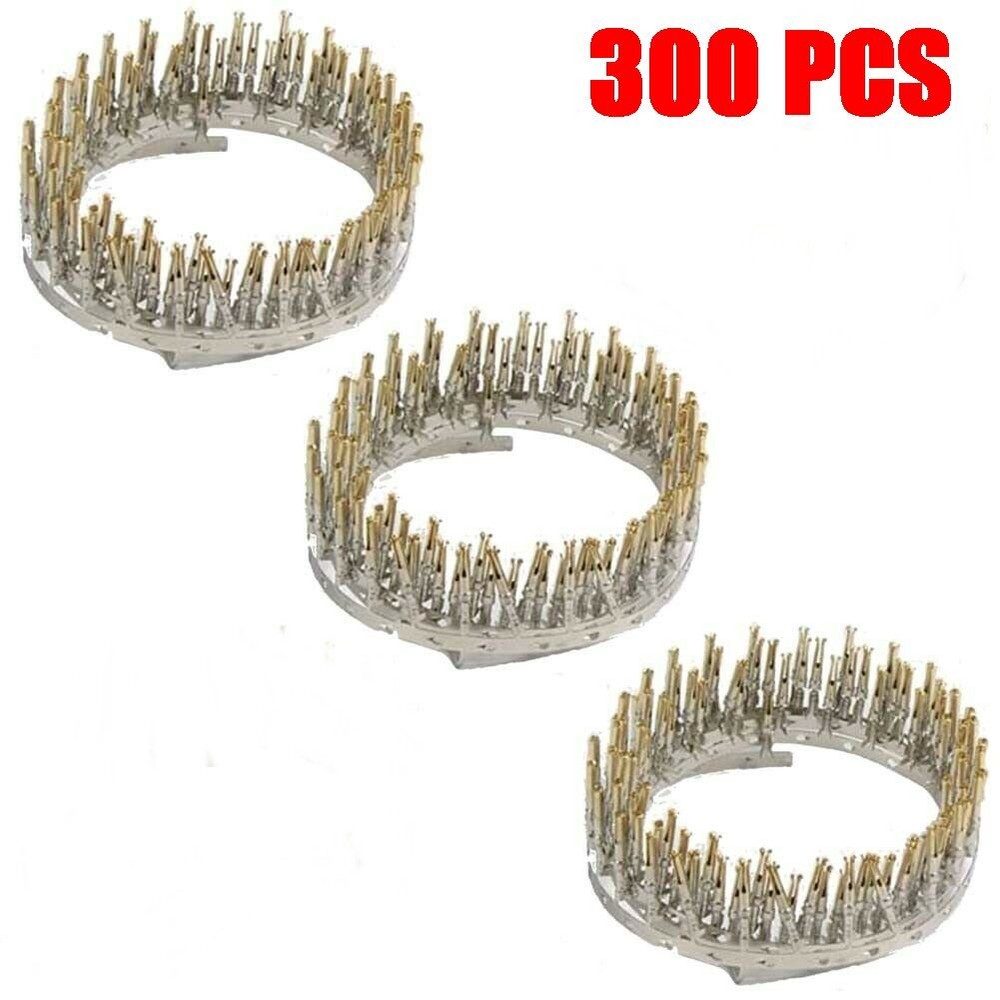 300 Pcs Pack Female Pin Crimp For D-Sub Connector Socket Plug Assembly