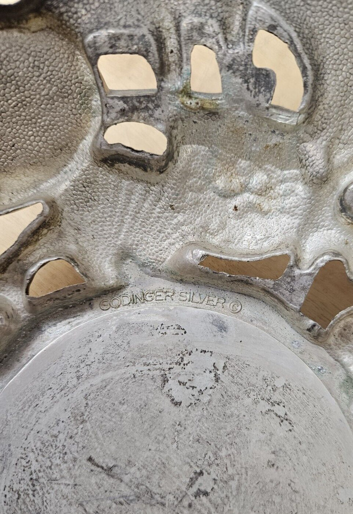 Godinger Silver Art, Co Seashell Bowl Set silver plated bowl and glass bowl 10"