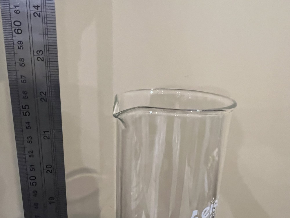 Eisco Labs 2000ml Graduated Cylinder with Protective Collar, ASTM, Class A