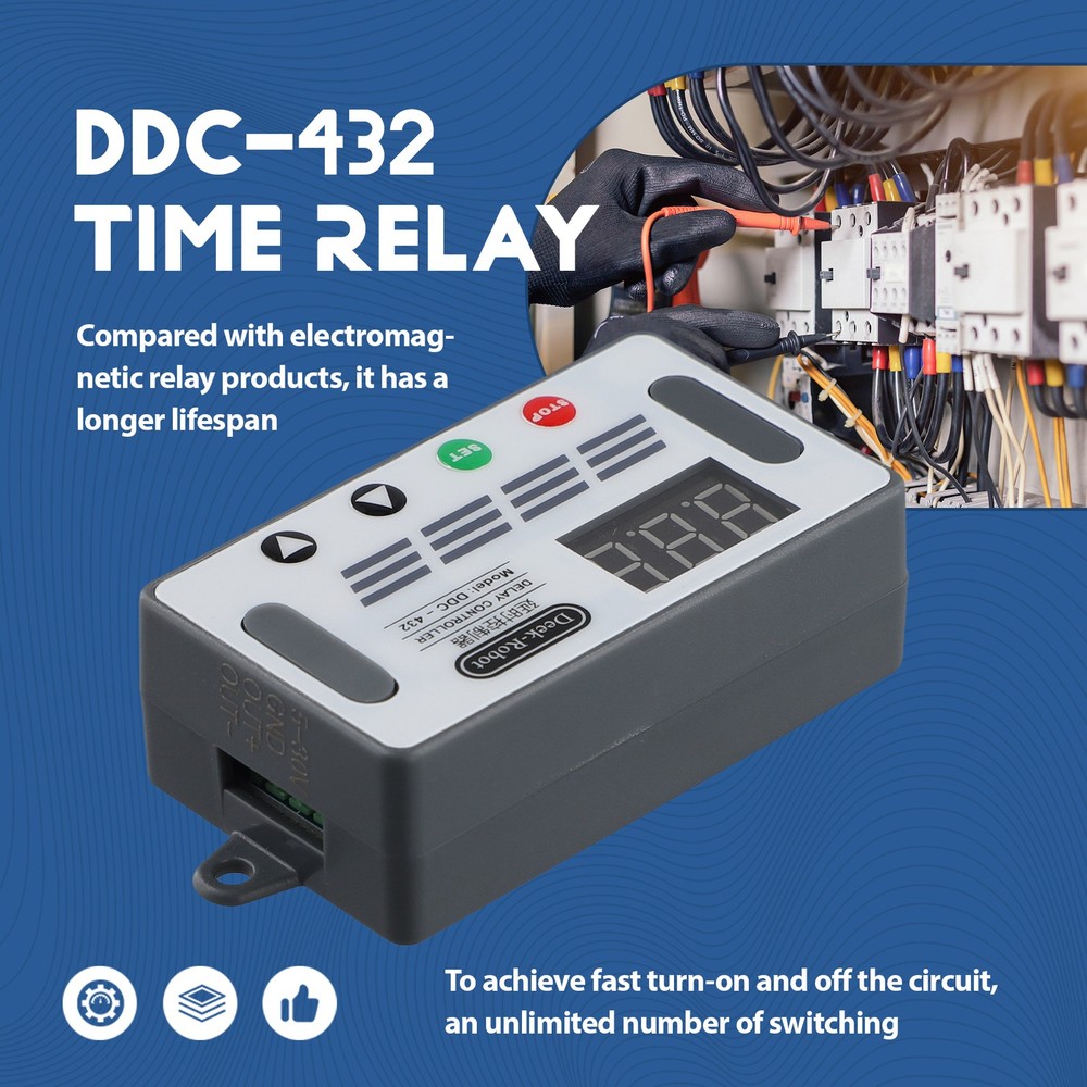 DDC-432 Dual MOS LED Digital Delay Controller Time Delay Relay Trigger5610