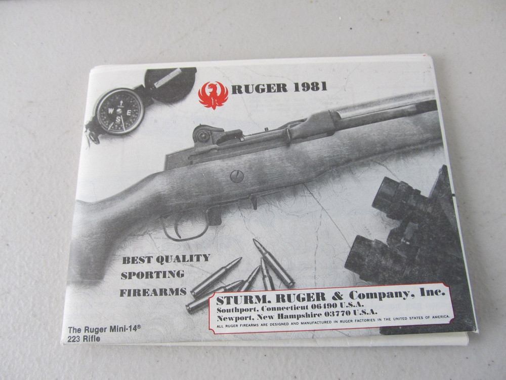 1979 Ruger Model Single Six & 1981 Advertisement + Sticker