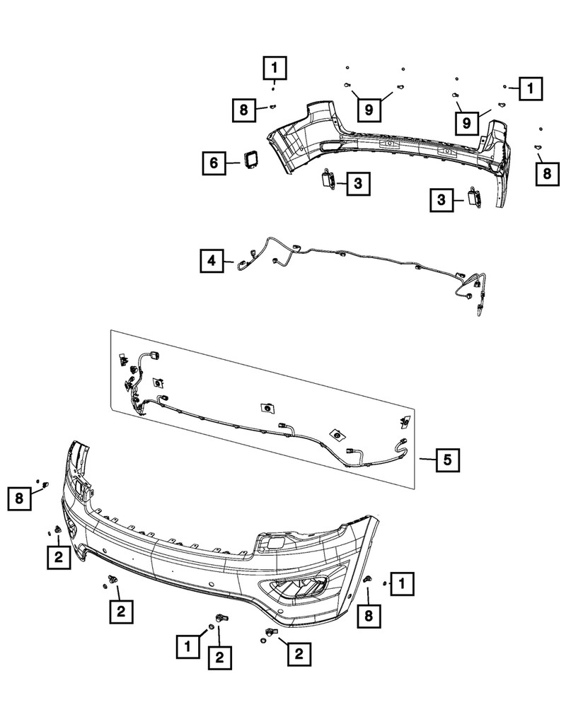 Genuine Mopar Parking Assist Module 68254091AE