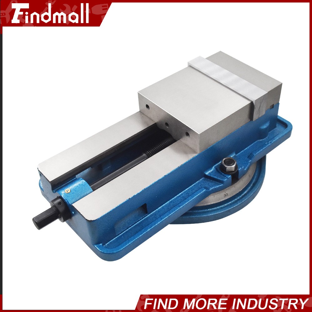 Findmall 6 Inch Milling Machine Vise Lockdown Bench Vise W/ 360° Swiveling Base