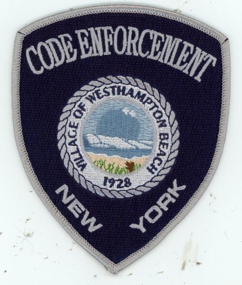 NEW YORK WESTHAMPTON BEACH CODE ENFORCEMENT NICE SHOULDER PATCH POLICE SHERIFF