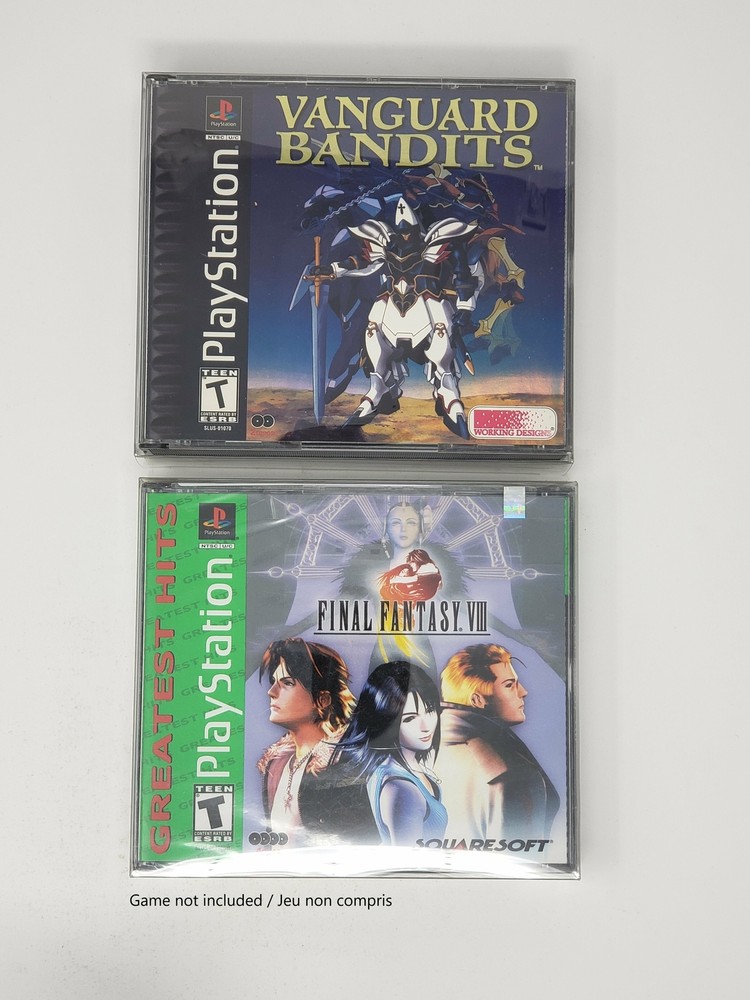 BOX PROTECTOR FOR SONY PS1 DOUBLE CASE GAME CLEAR PLASTIC CASE