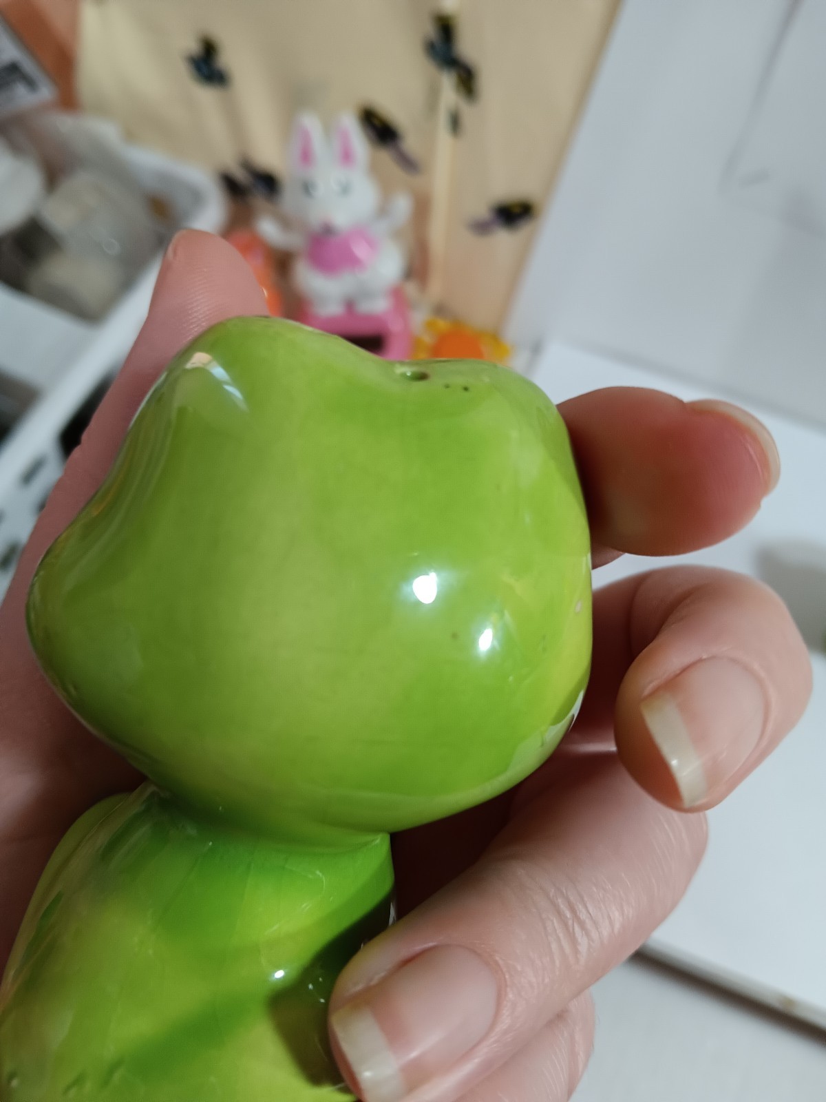 VTG NEIL THE FROG SALT & PEPPER SHAKERS CERAMIC 1970'S SET SEARS AND ROEBUCK!!!