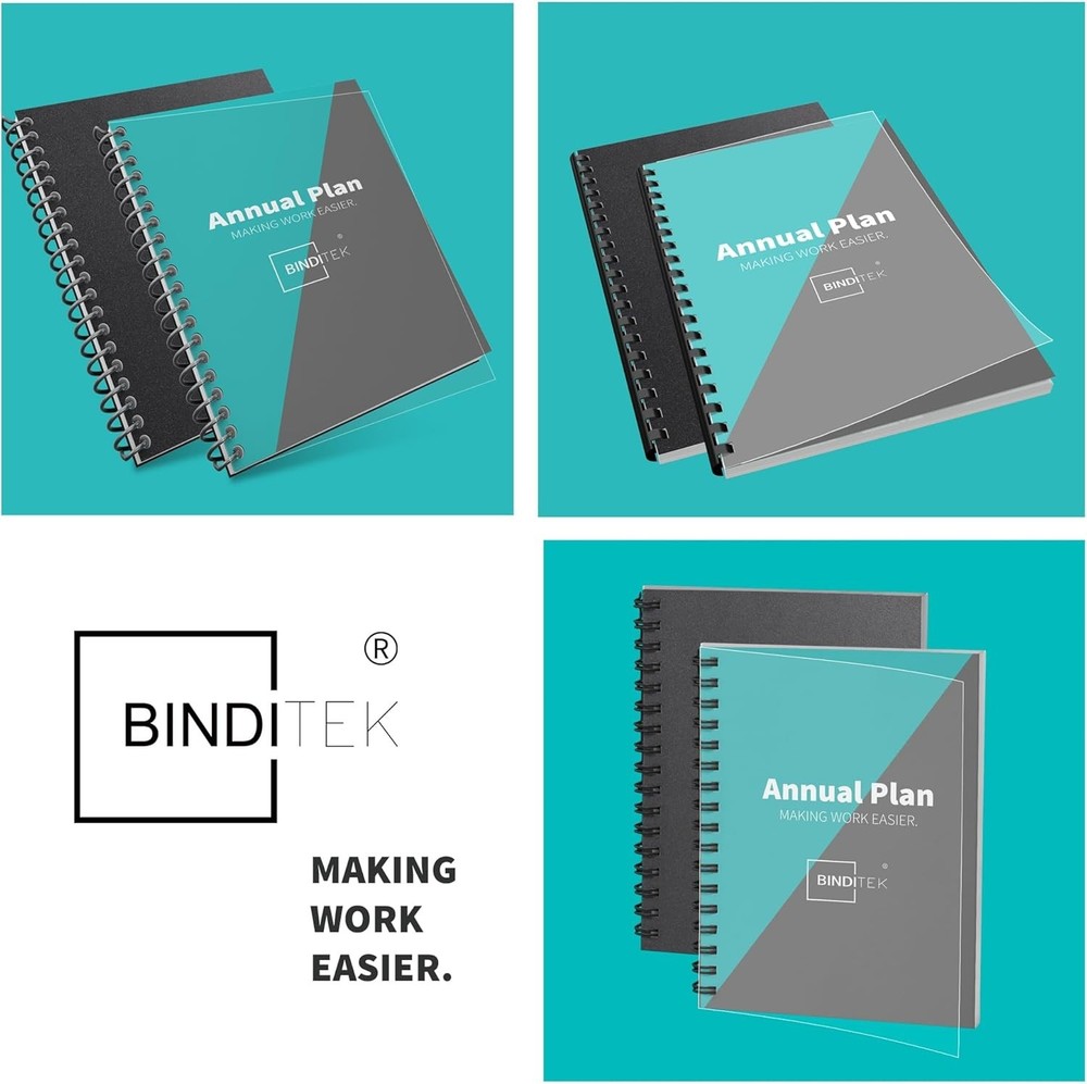 Professional Presentation 200 Pack Binding Covers for Office & Educational Use