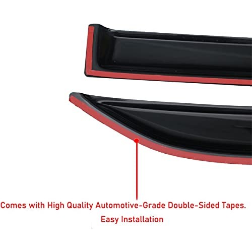 Extra Durable Outside-Mount Auto Vent Window Visor, Fits 2008-2023 Dodge