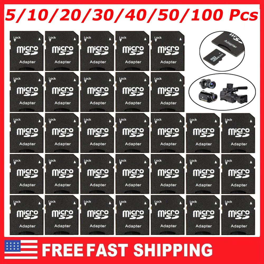 Lot Micro SD Adapter TransFlash TF To SD SDHC Memory Card Adapter Converter Bulk