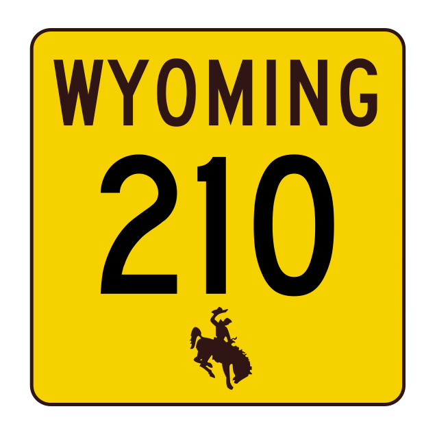 Wyoming Highway 210 Sticker Decal