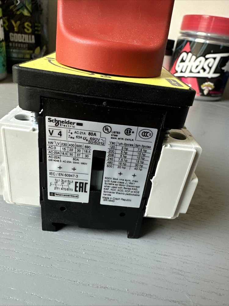 Switch disconnector,TeSys Control,for ON/emergency stop,80A