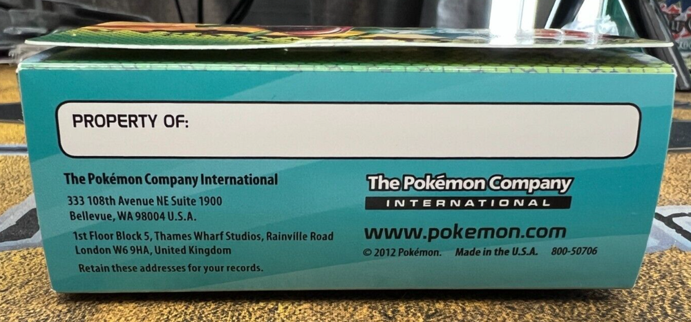 Pokemon BW Dragons Exalted Organized Play Prerelease Deck Box - LP